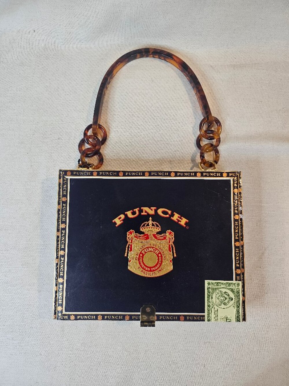 Punch Custom Handmade Cigar Box Purse - Vintage